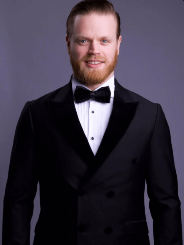 Johnny Suits - Tuxedo dubbelknäpp sammet svart